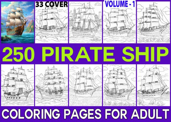 Download 250 Pirate Ship Coloring Pages for Adult - Adult Collection
