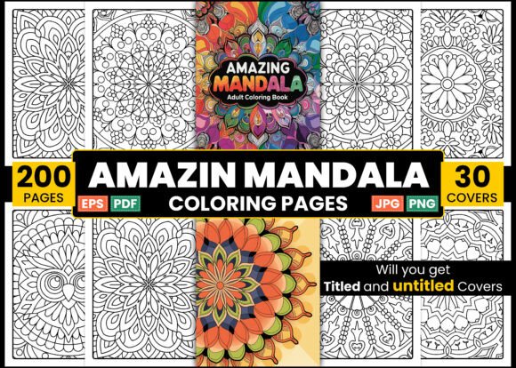 Download Amazing Mandala Adult Coloring Book - Adult Collection