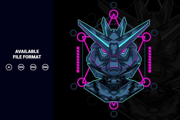 Download Mecha with Sacred Geometry Background - Background Collection