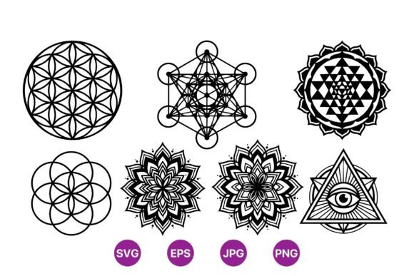 Download Sacred Geometry SVG Designs - Sacred Collection