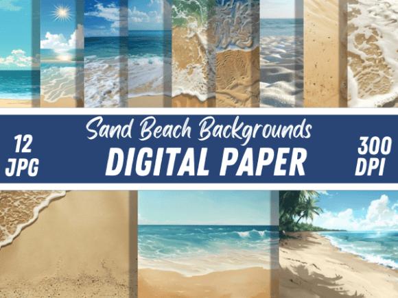 Download Sand Beach Backgrounds Digital Papers - Background Collection