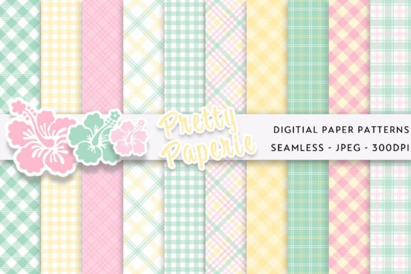 Download 10 Plaid Digital Paper Backgrounds - Background Collection
