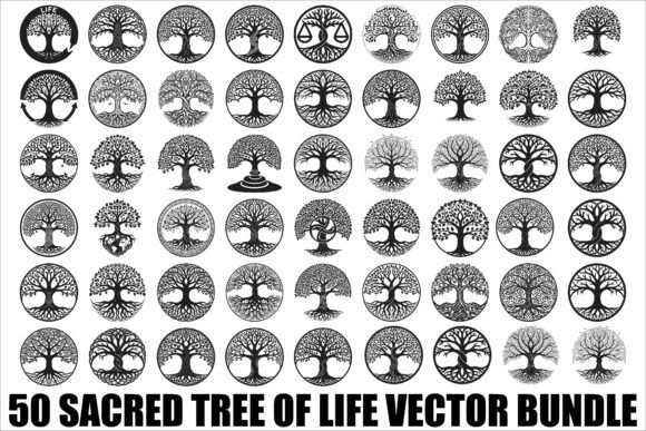 Download Sacred Tree of Life Vector Bundle - Sacred Collection