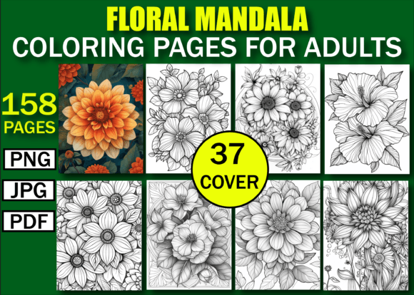 Download Floral Mandala Coloring Pages for Adults - Adult Collection