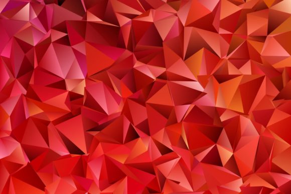 Download Red Triangle Polygon Background - Background Collection