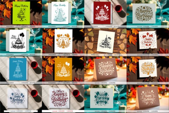 Download Cricut Happy Birthday Card SVG Bundle - Happy Collection