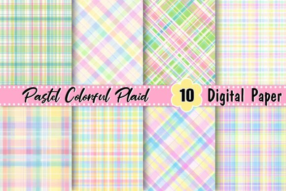 Download Pastel Colorful Plaid Background - Background Collection