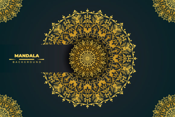 Download Modern Golden Mandala Background Design - Background Collection