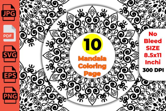 Download Antistress Monochrome Mandala for Adults - Adult Collection