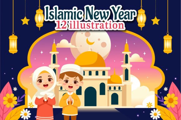 Download 12 Happy Islamic New Year Illustration - Happy Collection
