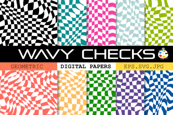 Download Wavy Warped Checkered Background Papers - Background Collection