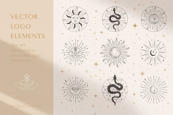 Download Sacred Sun Logo Design Illustrations. - Sacred Collection
