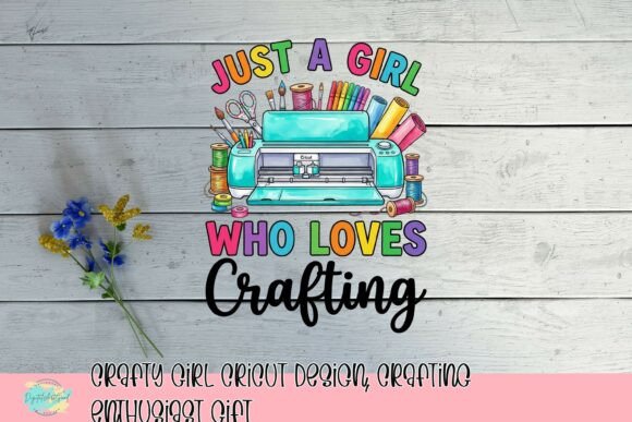 Download Crafty Girl Cricut Design, Crafting Enthusiast Gift - Cricut design Collection