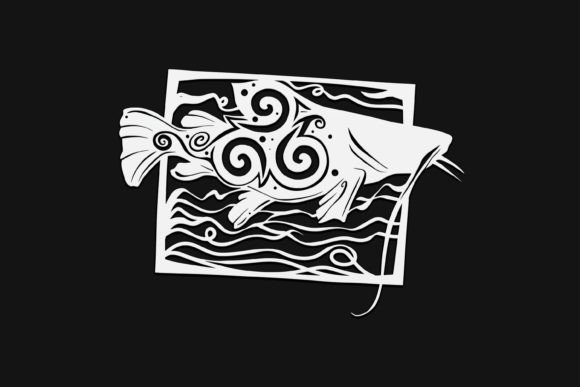 Download Catfish in Frame Mandala | Drawing #152 - Premium Bundle