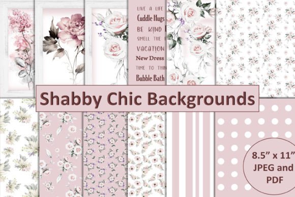 Download Shabby Chic Background Paper JPEG &amp; PDF - Background Collection
