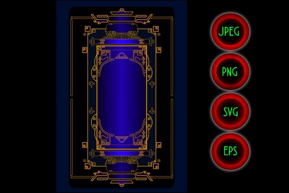 Download Oriental Glowing Blue Card Background - Background Collection