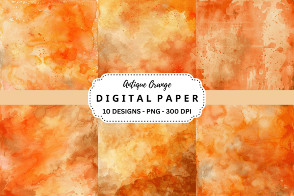 Download Watercolor Antique Orange Background - Background Collection