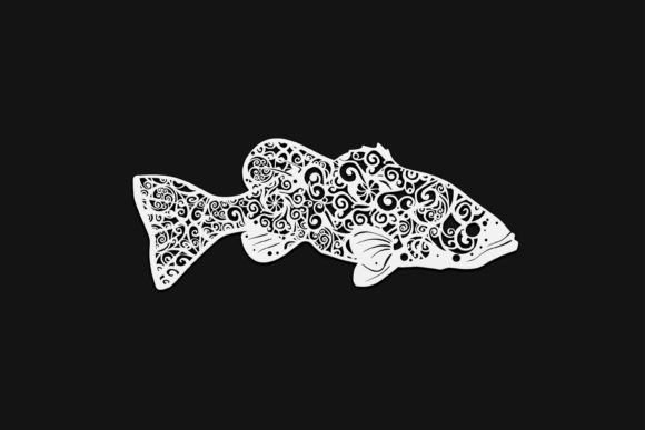 Download Largemouth Bass Mandala | Drawing #153 - Premium Resources