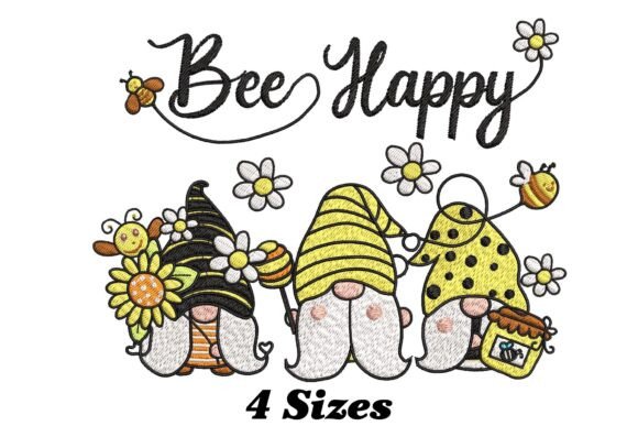 Download Bee Happy Gnome Christmas - Happy Collection
