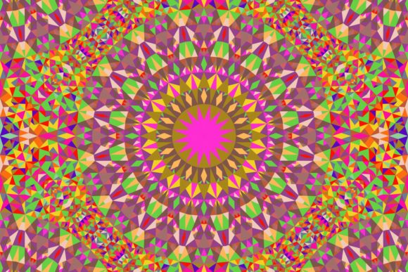 Download Abstract Triangle Mandala Background - Background Collection