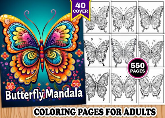 Download Adults Butterfly Mandala Coloring Book - Adult Collection