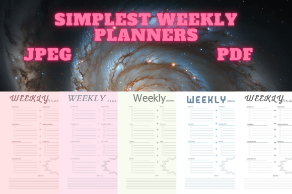 Download Best Simplest Weekly Planner Freebie 52 - Freebie Collection